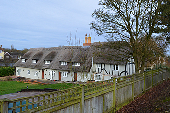 The former Red Lion from the churchyard January 2015